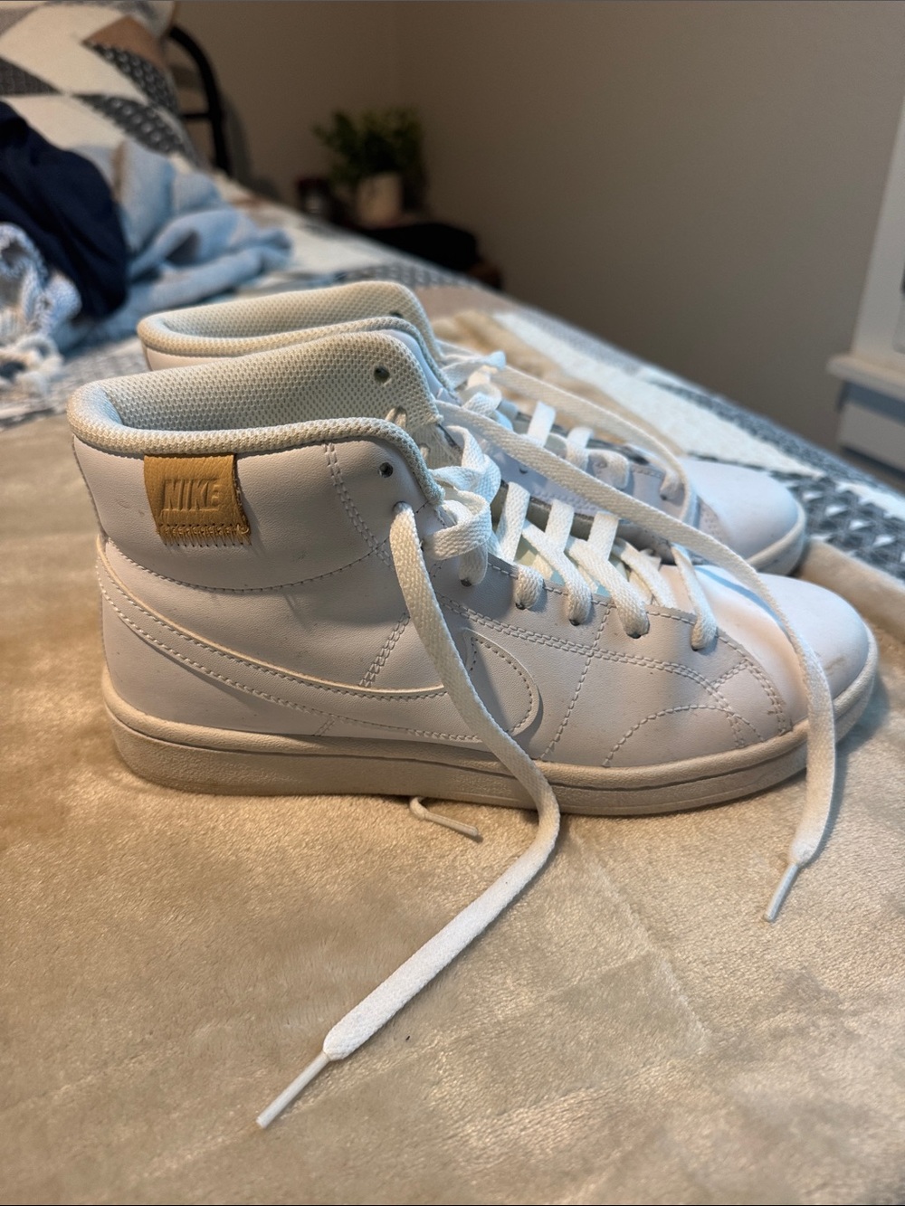Nike White High-Top Sneakers